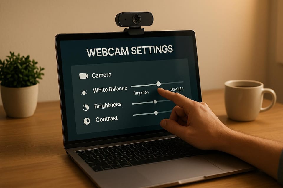 How to Adjust Webcam White Balance Settings