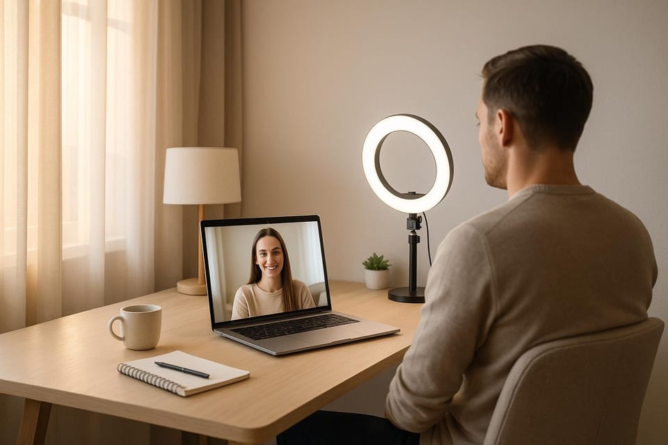 Natural Light vs. Artificial Light for Video Calls